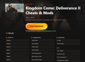 Kingdom Come: Deliverance II Cheats & Mods