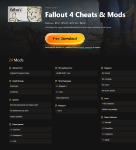 Fallout 4 Cheats & Mods
