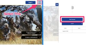 How to Register Capcom ID: Open the Menu