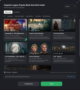 Hogwarts Legacy Mods